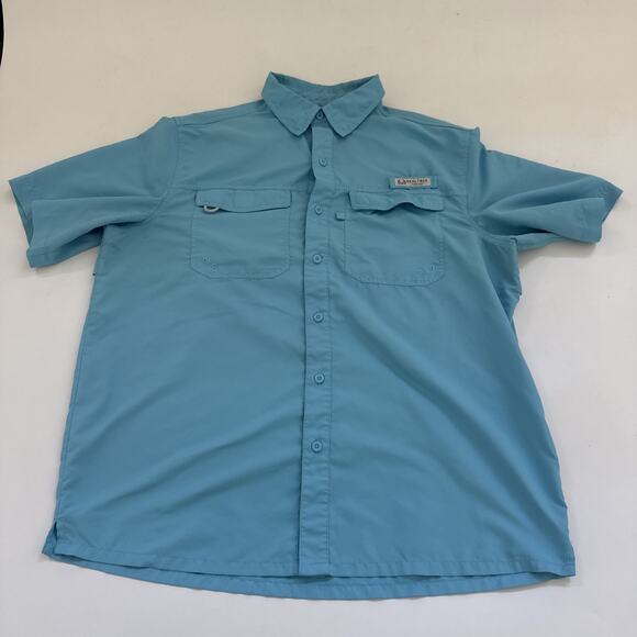 REALTREE Mens Short Sleeve Fishing Guide Shirt Outdoors Hiking Large Real Tree - Picture 1 of 10